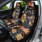 Australia Mother's Day Personalised Car Seat Cover Kangaroo With Aboriginal Tree Art