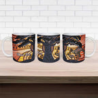 Australia Mother's Day Personalised Ceramic Mug Kangaroo With Aboriginal Tree Art