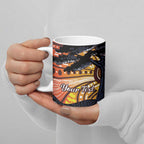 Australia Mother's Day Personalised Ceramic Mug Kangaroo With Aboriginal Tree Art