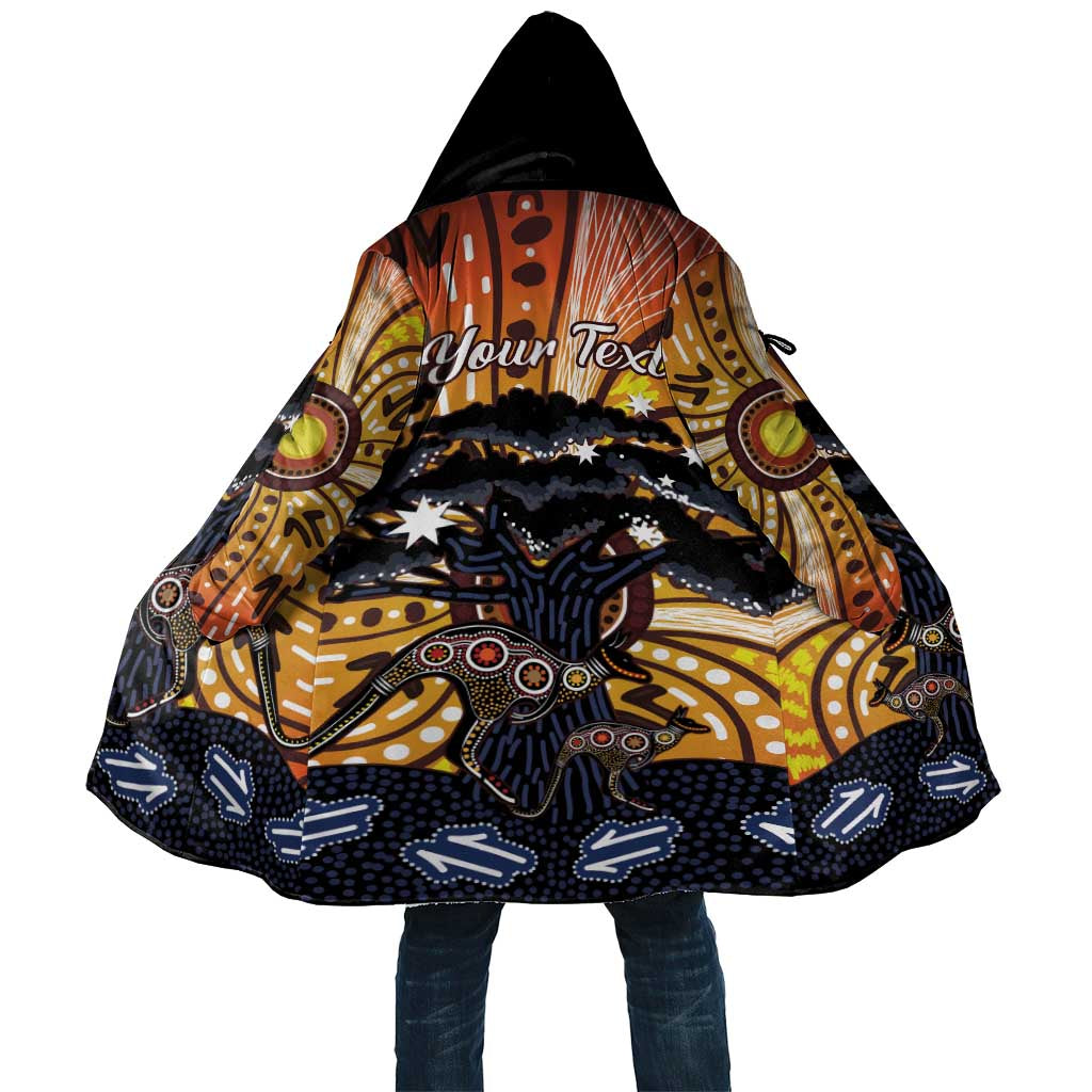 Australia Mother's Day Personalised Cloak Kangaroo With Aboriginal Tree Art