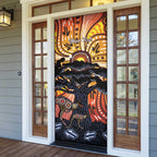 Australia Mother's Day Personalised Door Cover Kangaroo With Aboriginal Tree Art