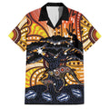 Australia Mother's Day Personalised Family Matching Tank Maxi Dress and Hawaiian Shirt Kangaroo With Aboriginal Tree Art