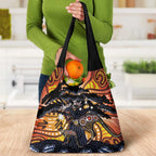 Australia Mother's Day Personalised Grocery Bag Kangaroo With Aboriginal Tree Art