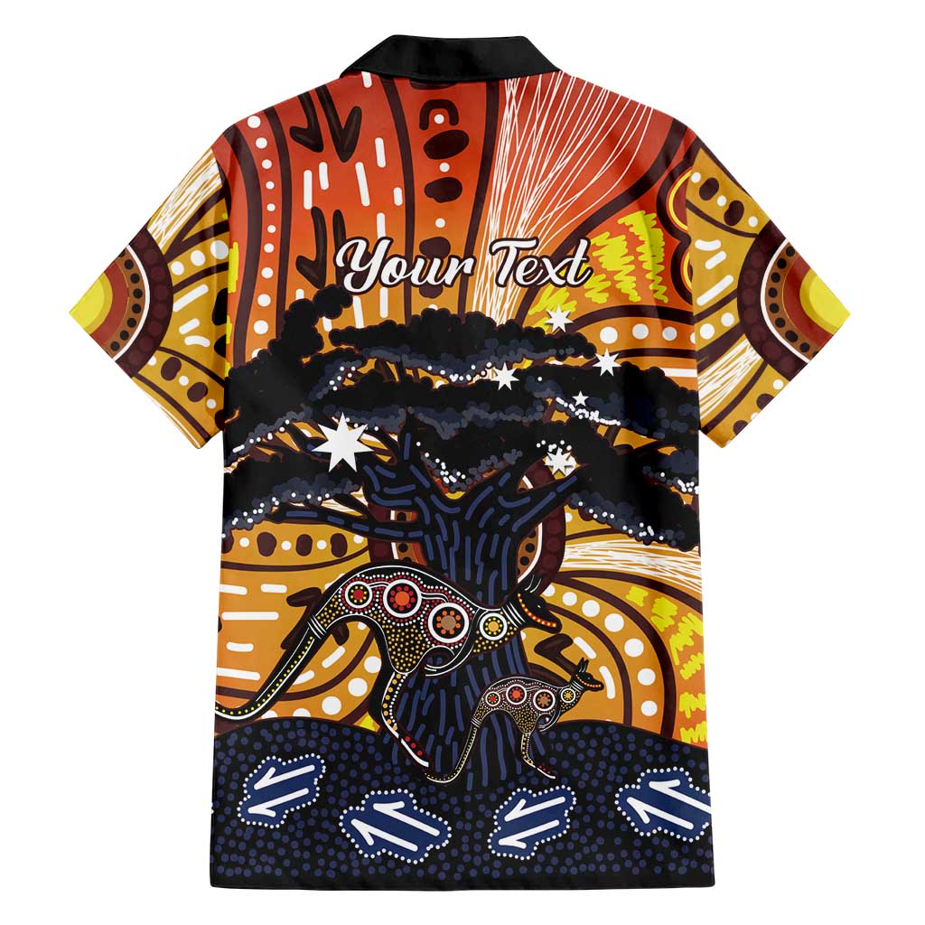 Australia Mother's Day Personalised Hawaiian Shirt Kangaroo With Aboriginal Tree Art
