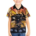 Australia Mother's Day Personalised Hawaiian Shirt Kangaroo With Aboriginal Tree Art