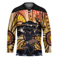 Australia Mother's Day Personalised Hockey Jersey Kangaroo With Aboriginal Tree Art