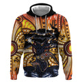 Australia Mother's Day Personalised Hoodie Kangaroo With Aboriginal Tree Art
