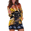 Australia Mother's Day Personalised Hoodie Dress Kangaroo With Aboriginal Tree Art
