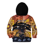 Australia Mother's Day Personalised Kid Hoodie Kangaroo With Aboriginal Tree Art