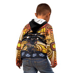 Australia Mother's Day Personalised Kid Hoodie Kangaroo With Aboriginal Tree Art