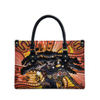 Australia Mother's Day Personalised Leather Bag Kangaroo With Aboriginal Tree Art