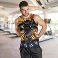 Australia Mother's Day Personalised Men Tank Top Kangaroo With Aboriginal Tree Art