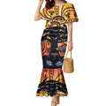 Australia Mother's Day Personalised Mermaid Dress Kangaroo With Aboriginal Tree Art