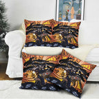 Australia Mother's Day Personalised Pillow Cover Kangaroo With Aboriginal Tree Art