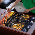 Australia Mother's Day Personalised Puzzle Kangaroo With Aboriginal Tree Art