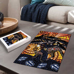 Australia Mother's Day Personalised Puzzle Kangaroo With Aboriginal Tree Art