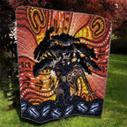 Australia Mother's Day Personalised Quilt Kangaroo With Aboriginal Tree Art
