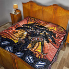 Australia Mother's Day Personalised Quilt Kangaroo With Aboriginal Tree Art