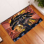 Australia Mother's Day Personalised Rubber Doormat Kangaroo With Aboriginal Tree Art