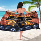 Australia Mother's Day Personalised Sarong Kangaroo With Aboriginal Tree Art