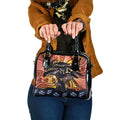 Australia Mother's Day Personalised Shoulder Handbag Kangaroo With Aboriginal Tree Art