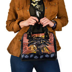Australia Mother's Day Personalised Shoulder Handbag Kangaroo With Aboriginal Tree Art