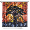Australia Mother's Day Personalised Shower Curtain Kangaroo With Aboriginal Tree Art