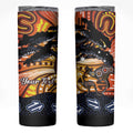 Australia Mother's Day Personalised Skinny Tumbler Kangaroo With Aboriginal Tree Art