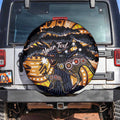 Australia Mother's Day Personalised Spare Tire Cover Kangaroo With Aboriginal Tree Art