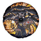 Australia Mother's Day Personalised Spare Tire Cover Kangaroo With Aboriginal Tree Art