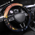 Australia Mother's Day Steering Wheel Cover Kangaroo With Aboriginal Tree Art