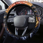 Australia Mother's Day Steering Wheel Cover Kangaroo With Aboriginal Tree Art