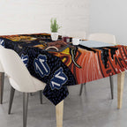 Australia Mother's Day Personalised Tablecloth Kangaroo With Aboriginal Tree Art