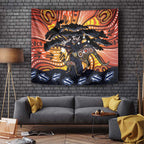 Australia Mother's Day Personalised Tapestry Kangaroo With Aboriginal Tree Art
