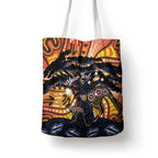 Australia Mother's Day Personalised Tote Bag Kangaroo With Aboriginal Tree Art