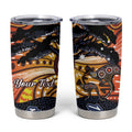 Australia Mother's Day Personalised Tumbler Cup Kangaroo With Aboriginal Tree Art