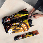 Australia Mother's Day Personalised Umbrella Kangaroo With Aboriginal Tree Art