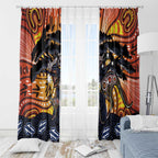 Australia Mother's Day Personalised Window Curtain Kangaroo With Aboriginal Tree Art