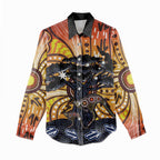 Australia Mother's Day Personalised Women Casual Shirt Kangaroo With Aboriginal Tree Art