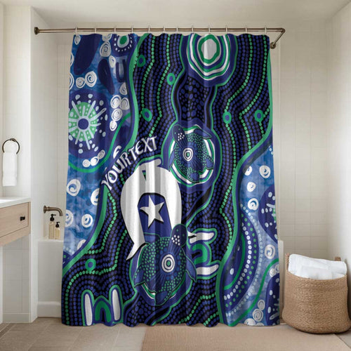 Personalised Torres Strait Islander Flag Day Bathroom Set Aboriginal Sea Turtle And Dhari