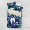 Personalised Torres Strait Islander Flag Day Bedding Set Aboriginal Sea Turtle And Dhari