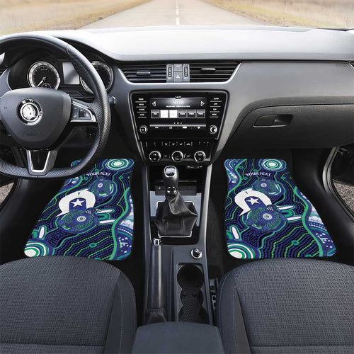 Personalised Torres Strait Islander Flag Day Car Mats Aboriginal Sea Turtle And Dhari