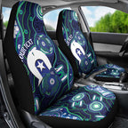 Personalised Torres Strait Islander Flag Day Car Seat Cover Aboriginal Sea Turtle And Dhari