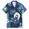 Personalised Torres Strait Islander Flag Day Family Matching Puletasi and Hawaiian Shirt Aboriginal Sea Turtle And Dhari