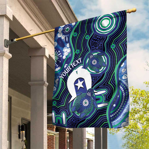 Personalised Torres Strait Islander Flag Day Garden Flag Aboriginal Sea Turtle And Dhari