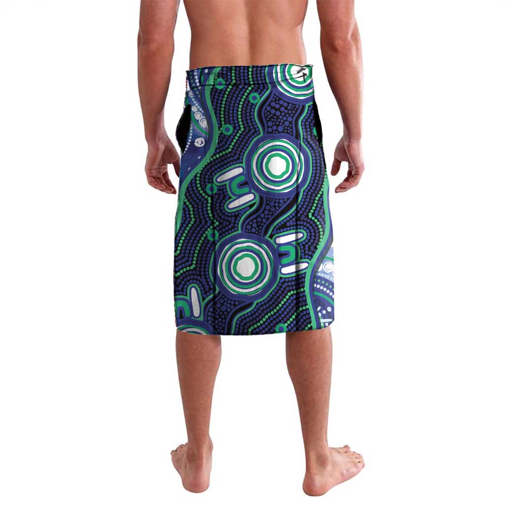Personalised Torres Strait Islander Flag Day Lavalava Aboriginal Sea Turtle And Dhari