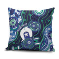 Personalised Torres Strait Islander Flag Day Pillow Cover Aboriginal Sea Turtle And Dhari