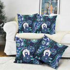 Personalised Torres Strait Islander Flag Day Pillow Cover Aboriginal Sea Turtle And Dhari