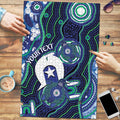 Personalised Torres Strait Islander Flag Day Puzzle Aboriginal Sea Turtle And Dhari