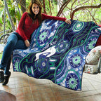 Personalised Torres Strait Islander Flag Day Quilt Aboriginal Sea Turtle And Dhari